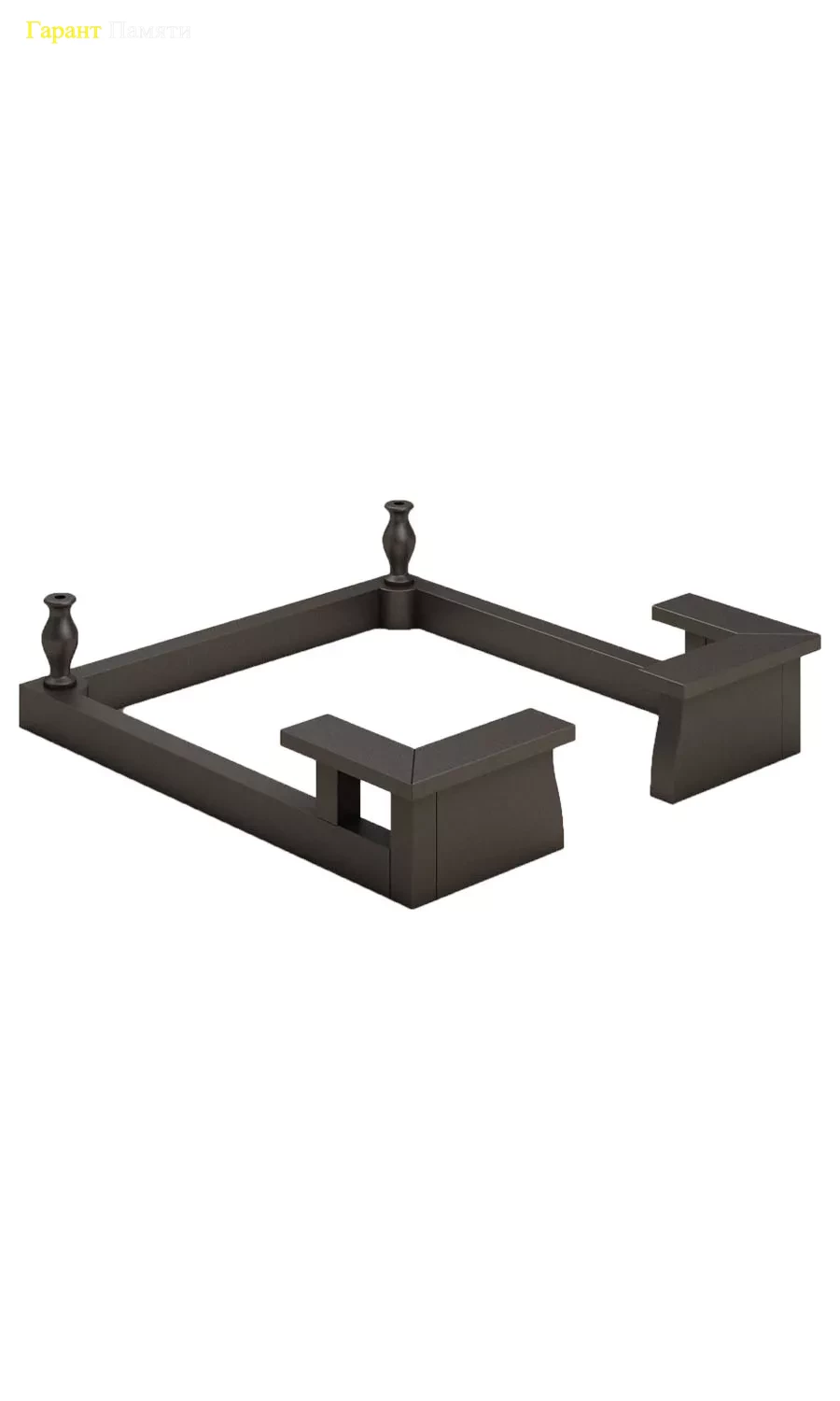 Цоколь на могилу "Класcика с вазами 109"